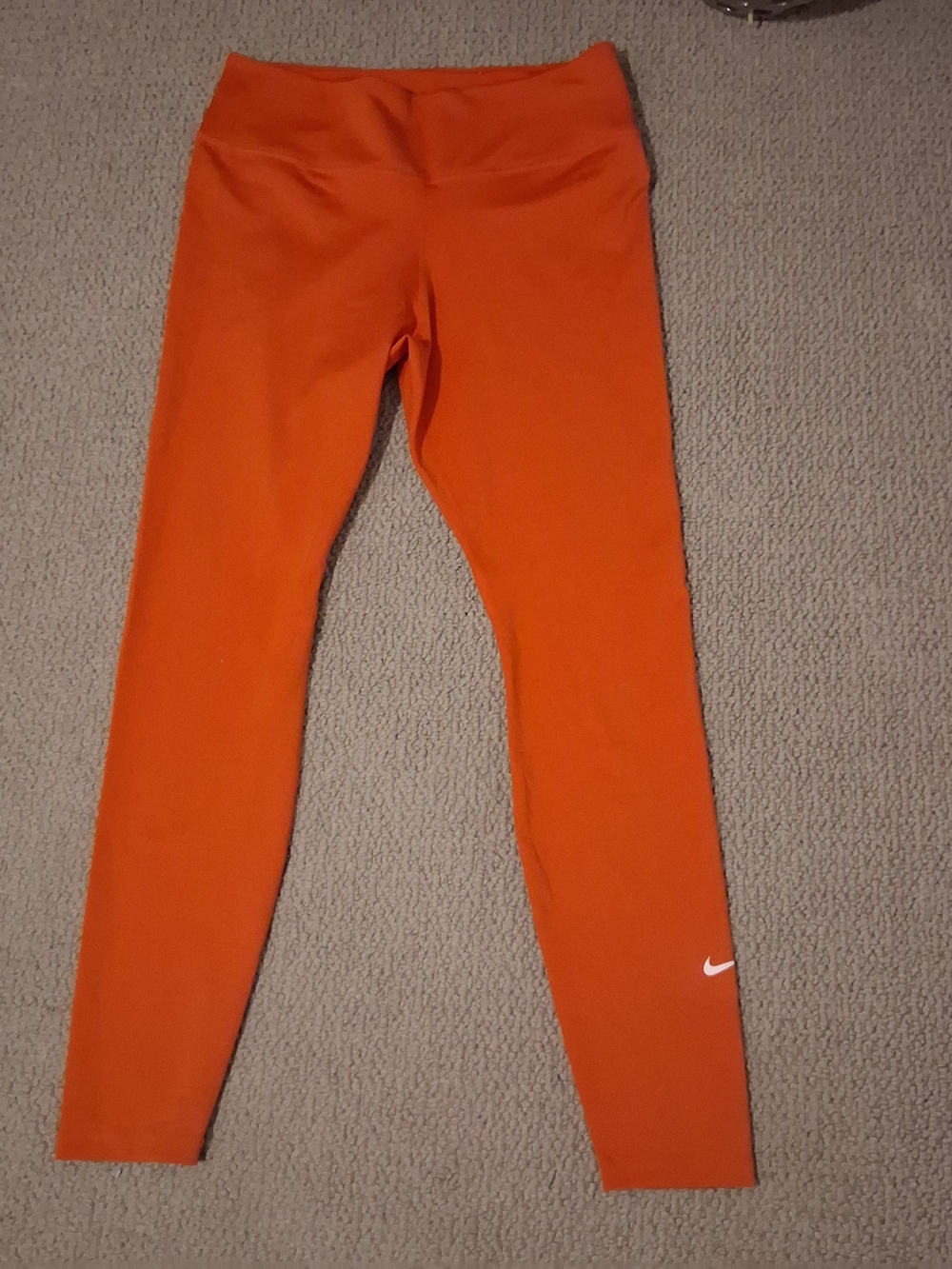 Nike Orange Women's Athletic Leggings